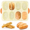 YZDZSW Brötchenbackform, Brötchen Backform, Brot Crisping Tray Brötchen Backform Silikon