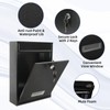 Mailboxes for Outside, Wall Mount Locking Mailbox, Security Mailbox with