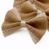 Summer-Ray 10pcs Handmade Burlap Bow with Lace