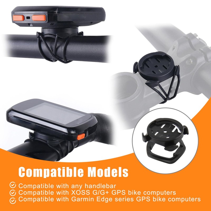 Quarter-turn Bike Mount Compatible with GPS Computers –Secure Handlebar Stem