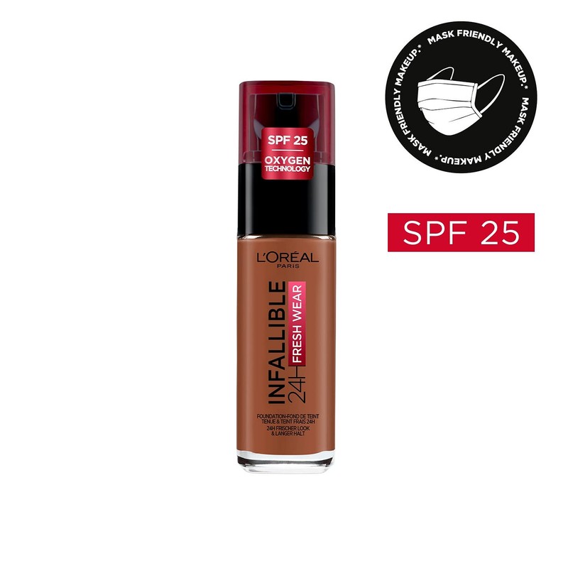 L'Oreal Paris Infallible 24hr Freshwear Liquid Foundation 375 Deep Amber