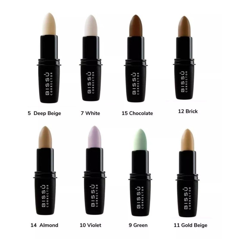 Bissú Corrector Maquillaje Bissu Quita Imperfecciones 8 Piezas