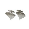 South Carolina State Map Shape and Flag Design Cufflinks