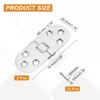 sourcing map Folding Table Flip Hinge 3" x 1", 180