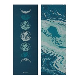 Gaiam Yoga Mat - Premium 6mm Print Reversible Extra Thick Non Slip Exercise & Fitness Mat for All Types of Yoga, Pilates & Floor Workouts (68" x 24" x