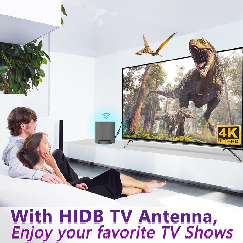 2024 Newest - HDTV Antenna Indoor, Long Range Reception, HDTV