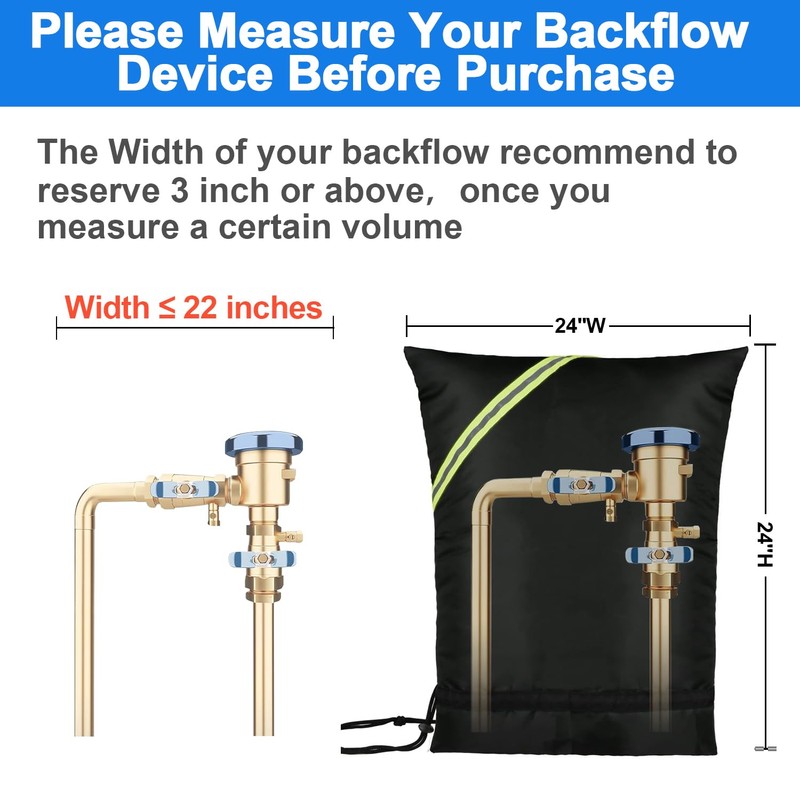 Outdoor Faucet Covers for Winter Freeze Protection, 24” x 24"