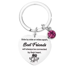 Best Friend Keyring, Sister Gifts, Sister Keyring, Friendship Keyring for Women, Girlfriend, Birthday, Sister Keychain