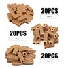 Hair Beads for Dreadlocks, 60pcs Imitation Wooden Hair Beads Braids