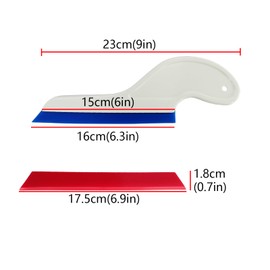 NBTOOL Window Tint Tools Side Wiper Swipe Tint Tools Squeegee,Window Tint Squeegee with Replaceable Red PU Bevel Blades Window Tinting Tools for Car Window Glass Film