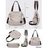 Monoa Women's Shoulder Bag, Handbag, 2-Way, Canvas, Tote Bag, Cross-Body