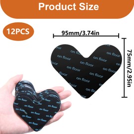 EuAcesry Antirutschmatte für Teppich, 12 Stück Teppichstopper Antirutsch, Waschbare und Wiederverwendbare Teppich Klebepads Antirutschunterlage für einfache Teppichreinigung