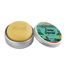 NANAH EN SÓLIDO Crema Sólida de Manzanilla Caléndula, vegana, con ingredientes naturales, hidratante, calmante y cicatrizante, 80 gr.