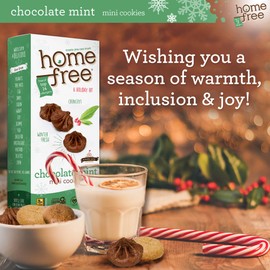 Homefree Treats You Can Trust Gluten Free Holiday Mini Cookies, Chocolate Mint, 5 Ounce (Pack of 6)