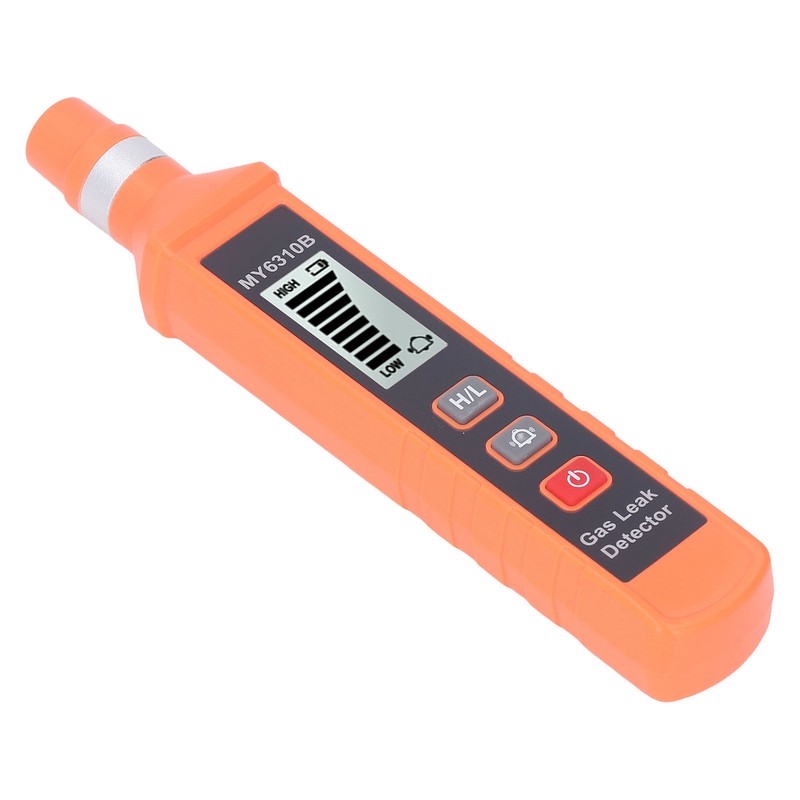 Gas Leak Detector Audible Visual Vibrate Alarm Sensitive LCD Display