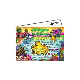 Antigua & Barbuda Map Collectible Souvenir Playing Cards