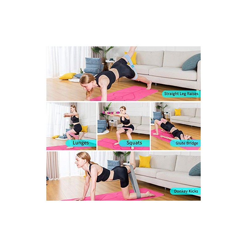 EILISON GLAMFIT - Bandas de resistencia para botas para mujer,