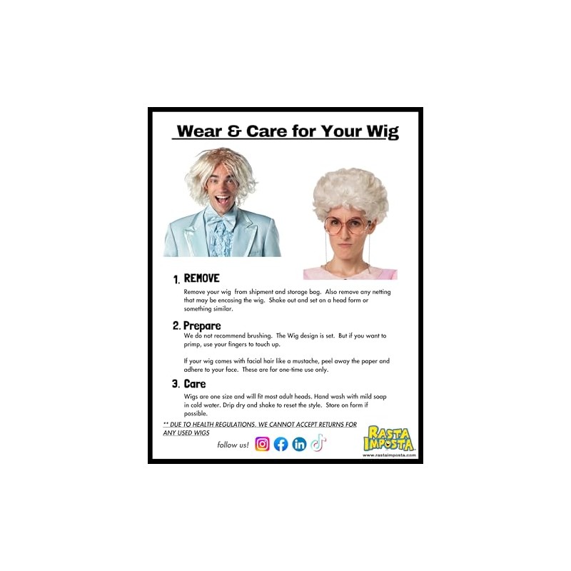 Rasta Imposta Blonde Betty Short Wavy Curls Costume Ditzy Wig,