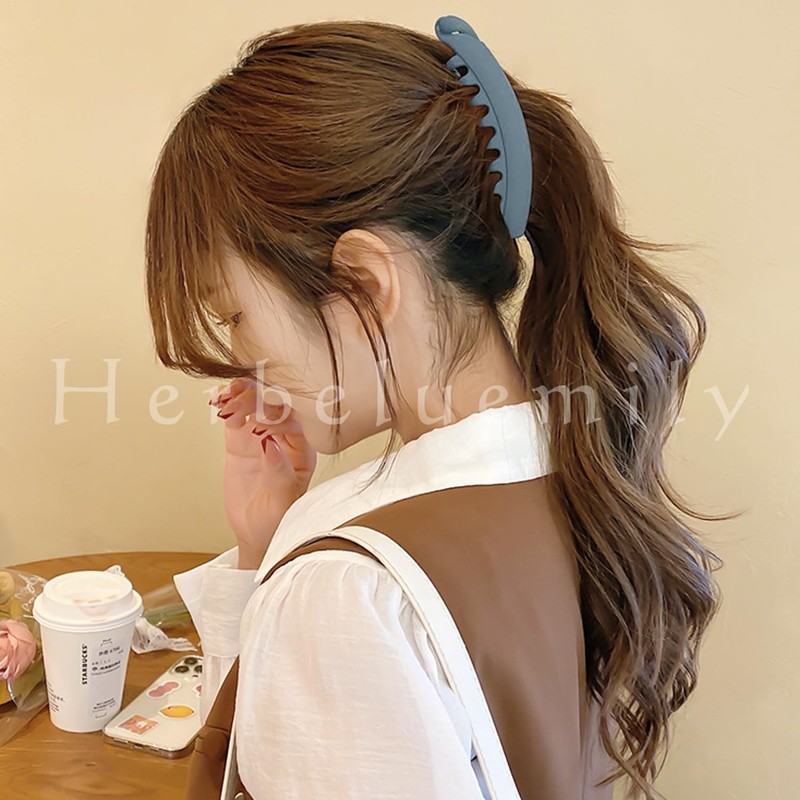 Herbeluemily Banana Clip, Hair Clip, Simple, Elegant, Casual, Hairy, Large