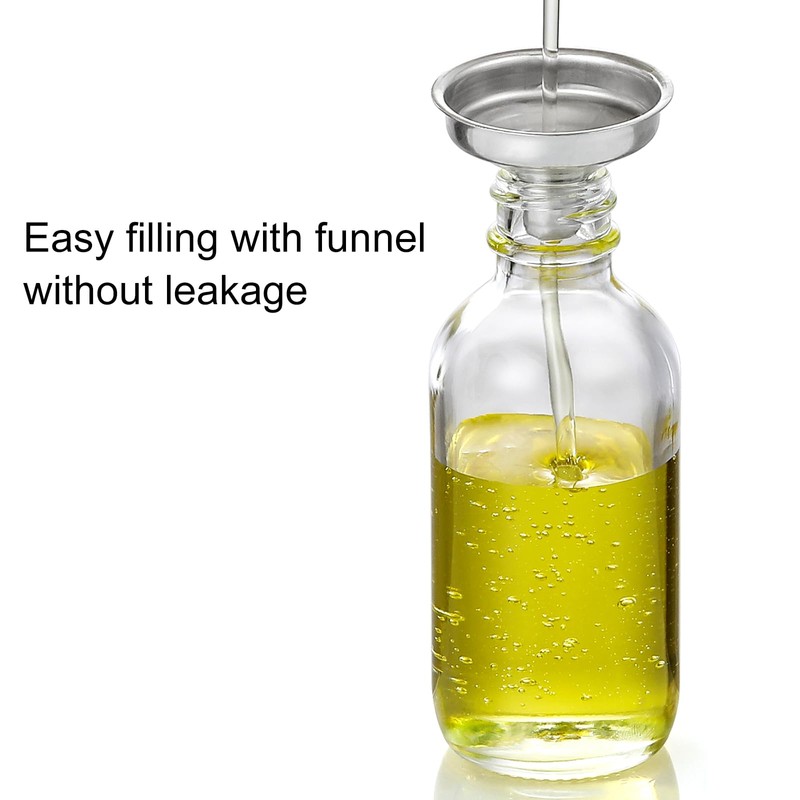 AOZITA 4 Pack 2 oz Glass Dropper Bottles with Measured