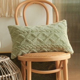 YunJeude Cushion Covers 30x50cm Nordic Set of 2 Faux Fur Fluffy 3D Geometric Pattern Fashion Cute Soft Modern Elegant Zipper Home Decor Car Decor Interior Bedroom Sofa Cushion Cover Cushion Case Cushion Case Nude Cushion Cover Cover Decorative Pillowcase