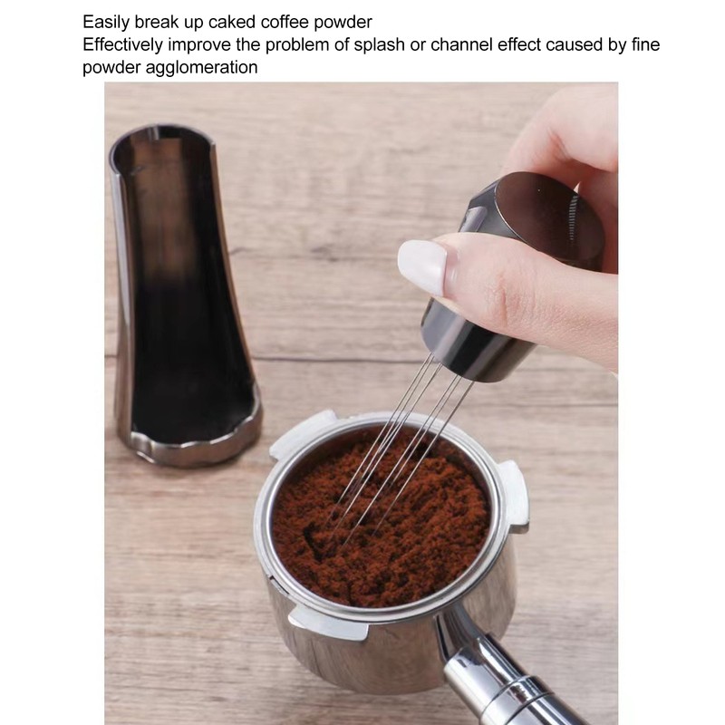 Stainless Steel Coffee Powder Stirring Tool Coffee Stirrer Distribution Tool