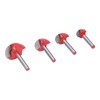 4Pcs Bowl Router Bit Ball Bearing Dish Carving CNC Milling