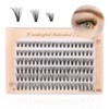 120 Pieces Individual Eyelashes Kit, 8mm 10mm 12mm 20D Reusable
