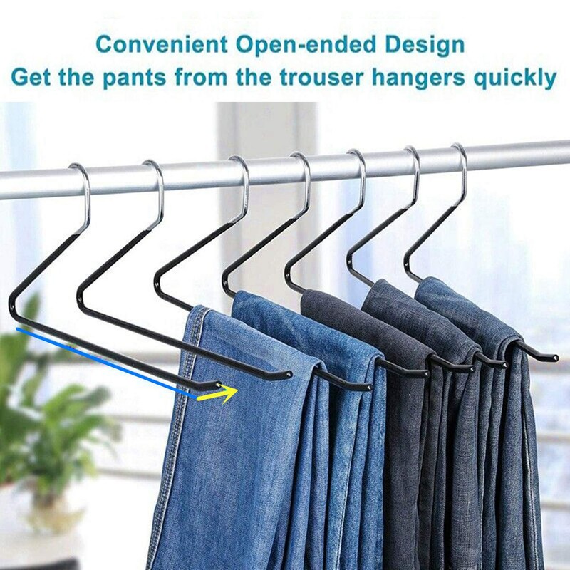 Corodo Metal Pants Hanger 20 Pack Open Ended Jeans Hangers