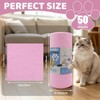PCCALIGO 50-Pack Microfiber Cleaning Cloth Roll 12"x12", Lint-Free, Pink