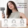 ZYELBF Professional Ionic Hair Dryer, 150000 RPM High-Speed Brushless Motor,