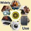 HUSABEJAIN 8 PCS Anti-Radiation Shield Gold EMF Protection Stickers 5G