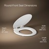 KOHLER Stonewood Quiet-Close Round Toilet Seat, Slow Close Design, Durable