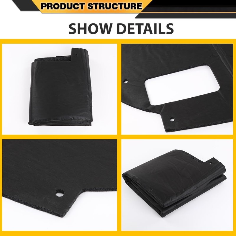 CNNELL Hood Insulation Pad with Clips Compatible with Ford F150