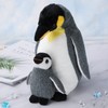 Penguin Mom & Baby Plush Toy, 33cm Stuffed Animal Small