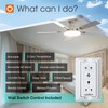 addlon Ceiling Fans with Lights, 52 inch Flush Mount Ceiling