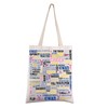 FEELMEM Girls Cheerleading Tote Bag, Cheerleader Gift, Cheerleader Gift, beige