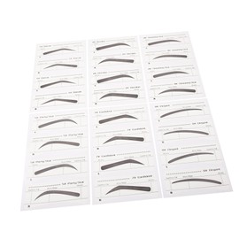 TOVINANNA 6 Pcs Women Makeup Eyebrow Sticker Eyebrow Ruler Sticker Women Eyebrow Stencil Eyebrow Stencil Template Eyebrow Shaper Eyebrow Template for Makeup Eyebrow Grooming Template Paper