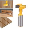 Yakamoz 1/2 Inch Shank T-Slot T-Track Slotting Router Bit Slatwall
