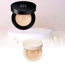Hera Black Cushion Original 15g 21C1 Rose Vanilla + Hera Skin Radiant Glow Cushion 21N1 Mini 5g Composition Set / 헤라 블랙 쿠션 본품 15g 21C1 로제바닐라+헤라 스킨 래디언트 글로우 쿠션 21N1 미니 5g 구성 세트