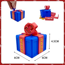 Hangsky 3D Printed Gift Box, Annoying Gift Box, Novelty Prank Gift Box, Gag Gift Box with Screws, Novelty Gift Box, Novelty Gift Box (A)