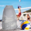 NATURAL STYLE Large Mesh Drawstring Backpack Bag, Gym Sports String