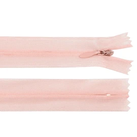 cyclingcolors 2x Cerniera invisibile N°3 60 cm – chiusura lampo in poliestere Dederon con cursore, estremità aperta, maglia scorrevole per cucito sartoria abbigliamento giacche cappotti – pesca chiaro