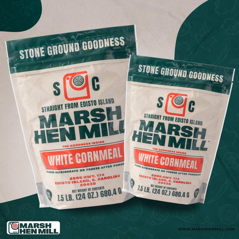 MARSH HEN MILL Stone Ground White Cornmeal Premium Heirloom Corn