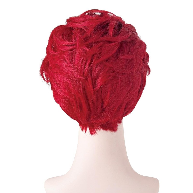 Fujitatsu Q-SL1 Red Cosplay Wig, Heat Resistant, Transformation Wig, Ultra