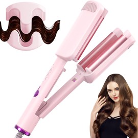 32mm Welleneisen für Haare, Lockenstab Große Locken, Beach Waves Lockenstab, Deko Heimat, Wellen Lockenstäbe, Einstellbare Temperatur (160°C-220°C), Geburtstagsgeschenke für Mädchen