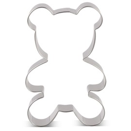 LILIAO Teddy Bear Cookie Cutter for Baby Shower - 2.7 x 3.9 inches - Stainless Steel