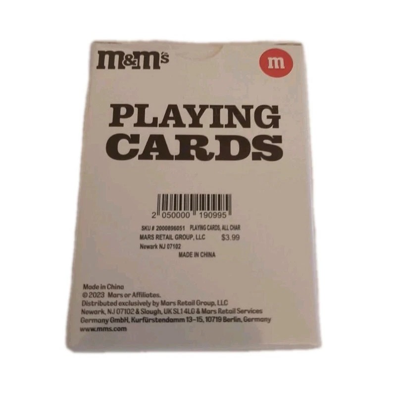 Mars M&M Candy All Together MORE FUN Playing Cards Full