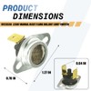 2-Pack 10123530 Furnace Thermostat L250F Manual Reset Flame Rollout Limit