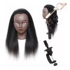 Maniqui Cabeza Cabello Natural Negro 40 Cm